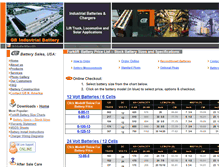 Tablet Screenshot of gbindustrialbattery.com